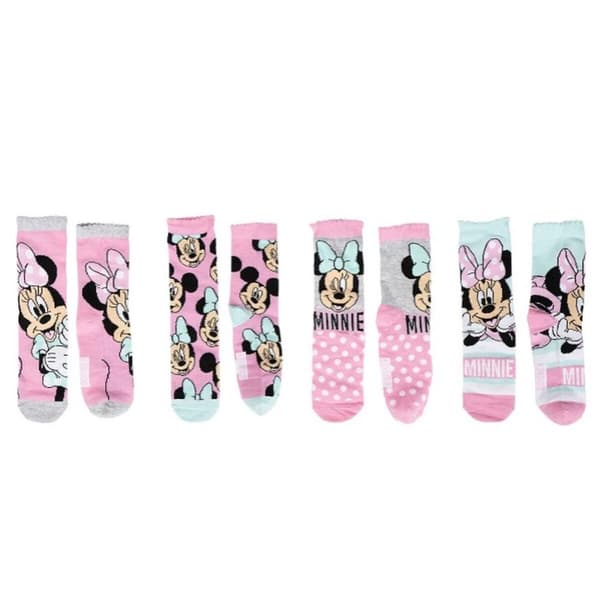 Sokker Minnie Mouse 4 par - 31-34