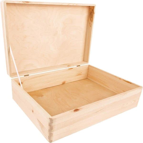 Födelse-souvenirlåda - Personlig födelselåda - Minneslåda - 40 x 30 x 14 cm - Nallemönster