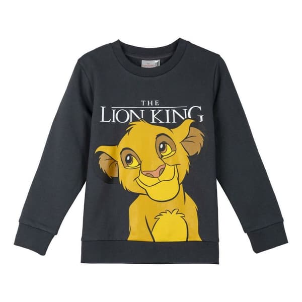 Tröja utan huva Barn The Lion King Mörkgrå - 2 år