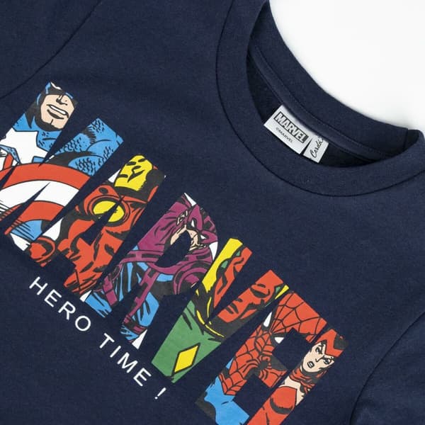 Tröja utan huva Barn Marvel Mörkblå - 10 år