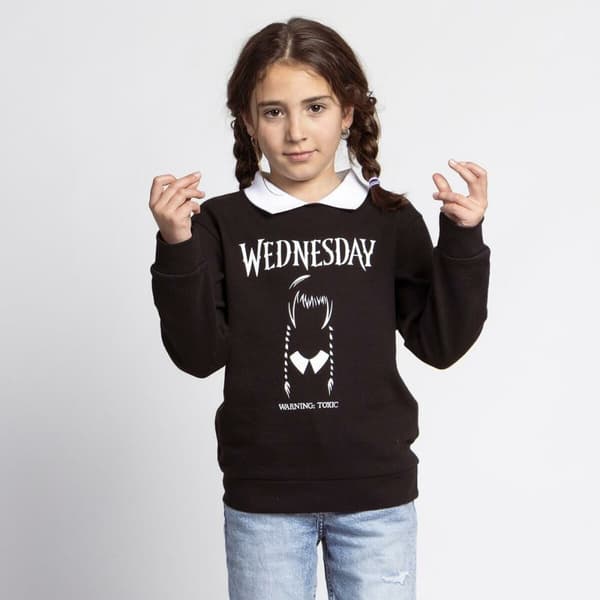 Sweaters uten Hette til Barn Wednesday Mørke Grå - 8 År