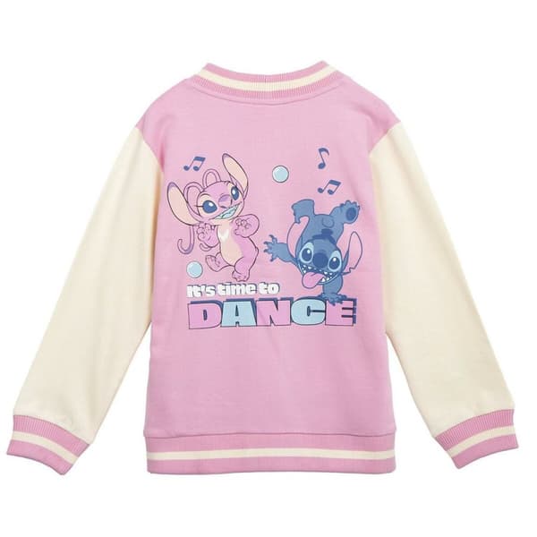 Jakke Børns Stitch Pink - 10 år