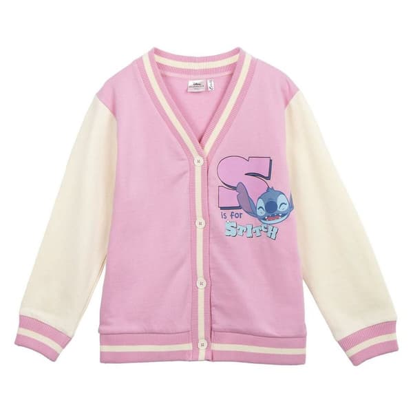 Jakke Børns Stitch Pink - 10 år