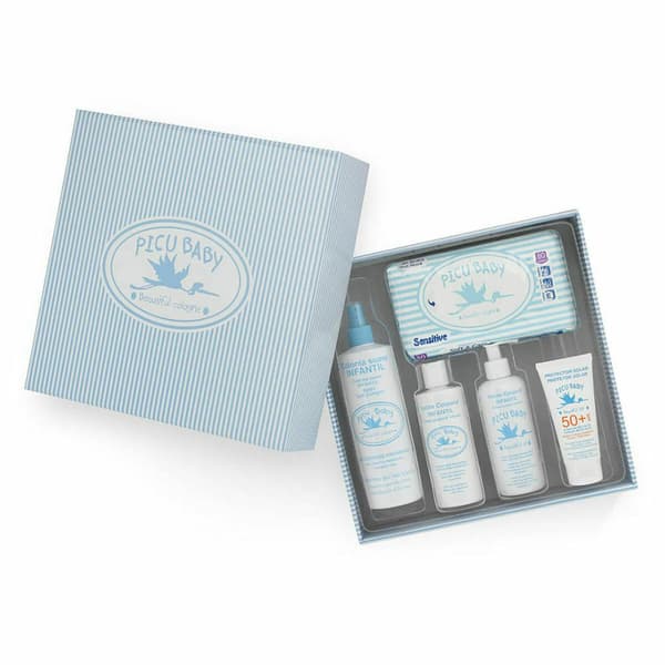 Baby-kit Picu Baby Infantil Caja Rayas Azul New Blå 5 Delar