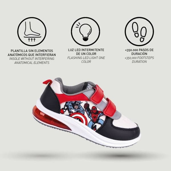 LED lenkkarit The Avengers Velcro Musta - 32