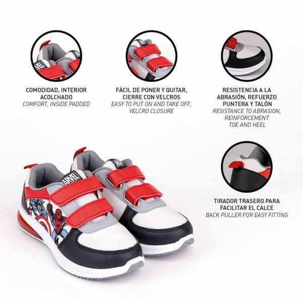 LED lenkkarit The Avengers Velcro Musta - 32