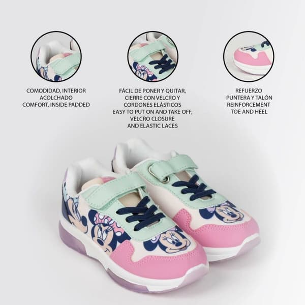 LED lenkkarit Minnie Mouse Pinkki - 28