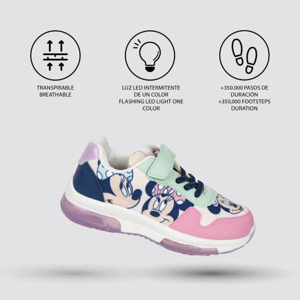 LED lenkkarit Minnie Mouse Pinkki - 28