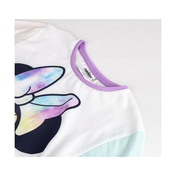 Barn T-shirt med kortärm Minnie Mouse Mörkgrön Multicolour - 6 år