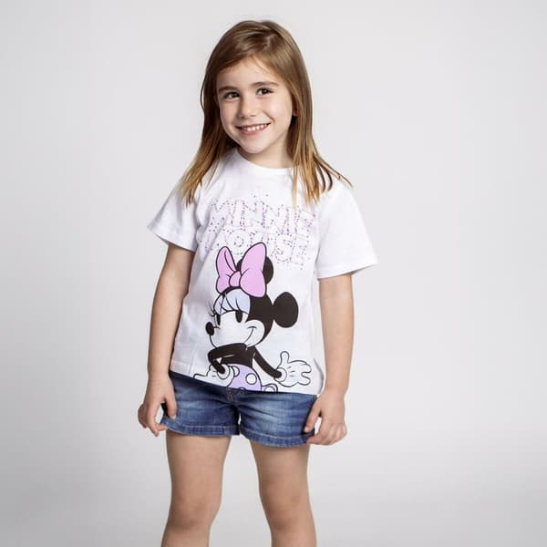 Lasten Lyhythihainen paita Minnie Mouse Valkoinen - 5 vuotta