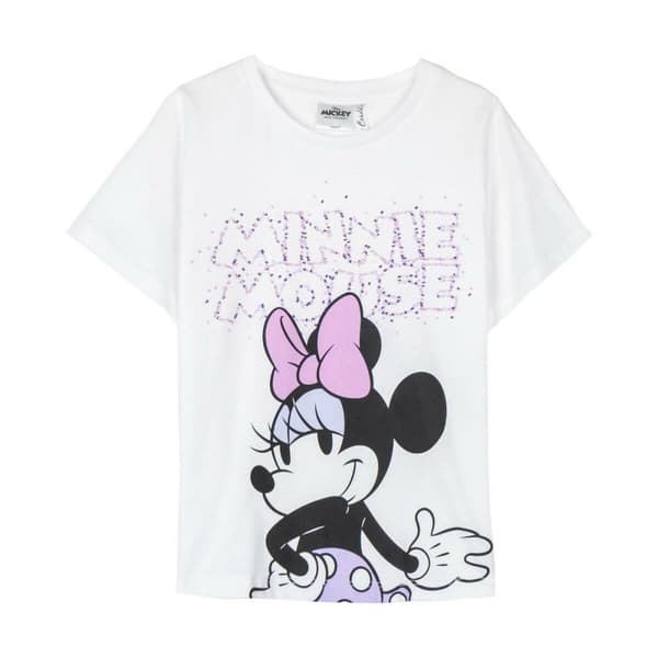 Lasten Lyhythihainen paita Minnie Mouse Valkoinen - 5 vuotta