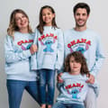 Miniatyrbillede 7 af 7: Unisex Sweaters uden Hætte Stitch Lyseblå - 4 år