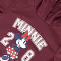 Miniatyrbillede 5 af 5: Sweatshirt med hætte til piger Minnie Mouse Rød - 6 år