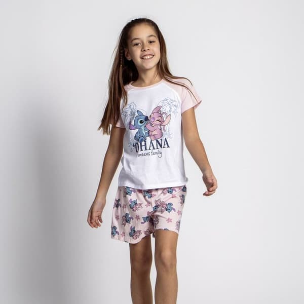 Pyjamas Barn Stitch Rosa - 14 år