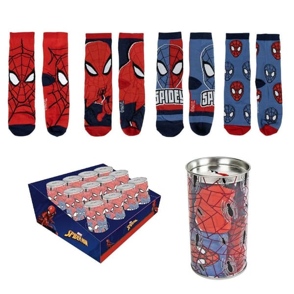 Strumpor Spider-Man Strumpor Unisex 4 pairs - 23-26