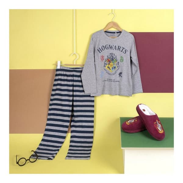 Pyjamas Barn Harry Potter Grå - 14 år