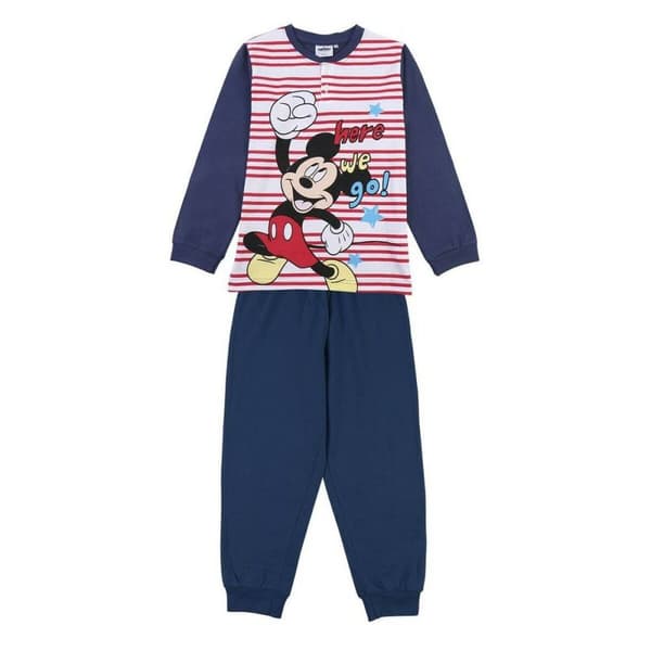Pyjamas Barn Mickey Mouse Mörkblå - 3 år
