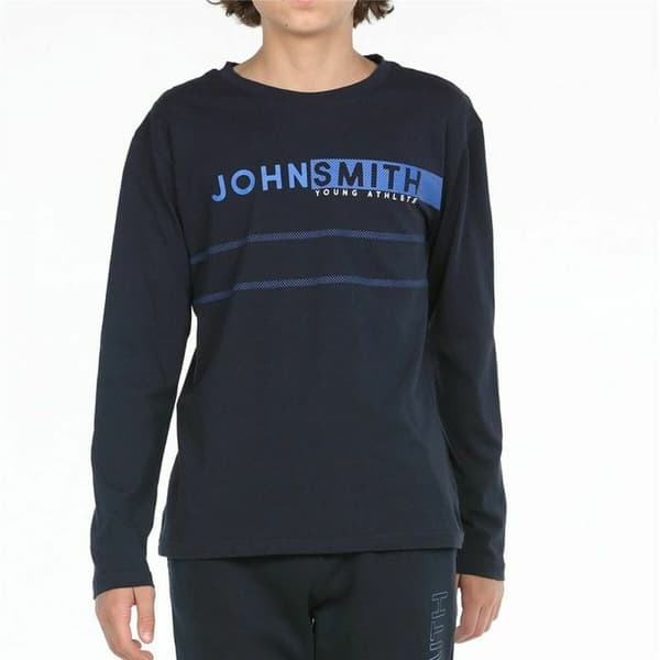 Långärmad t-shirt, Barn John Smith Bordo Marinblå - 12 år
