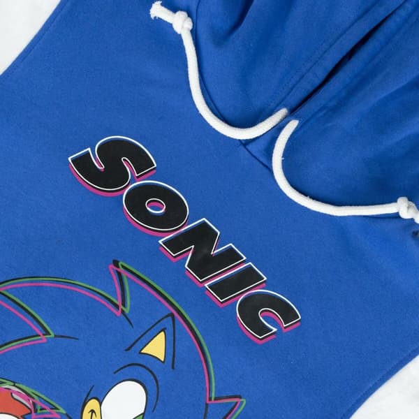 Tröja med huva Unisex Sonic Blå - 10 år