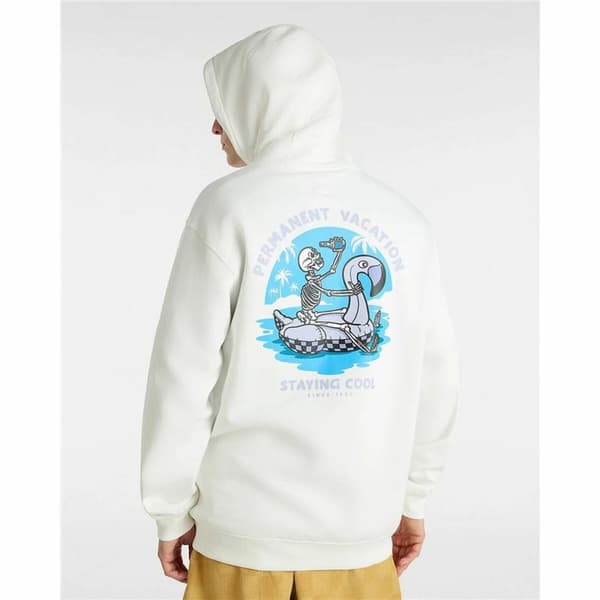 Tröja med huva Unisex Vans Beer Float Po Marshmallow Vit - L