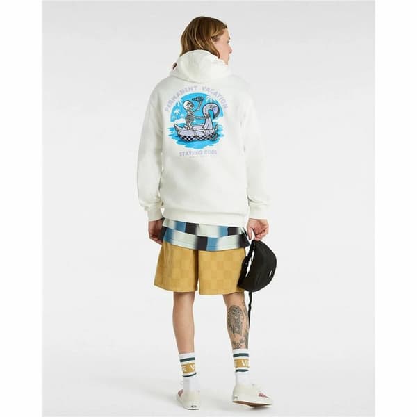 Tröja med huva Unisex Vans Beer Float Po Marshmallow Vit - L