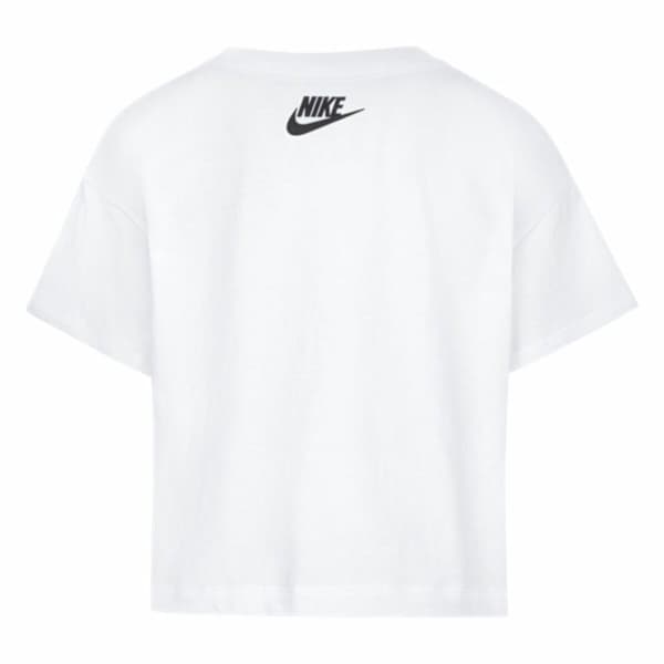 Børne Kortærmet T-shirt Nike Knit Hvid - 7 år