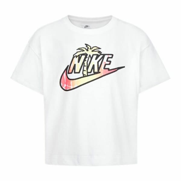 Børne Kortærmet T-shirt Nike Knit Hvid - 7 år