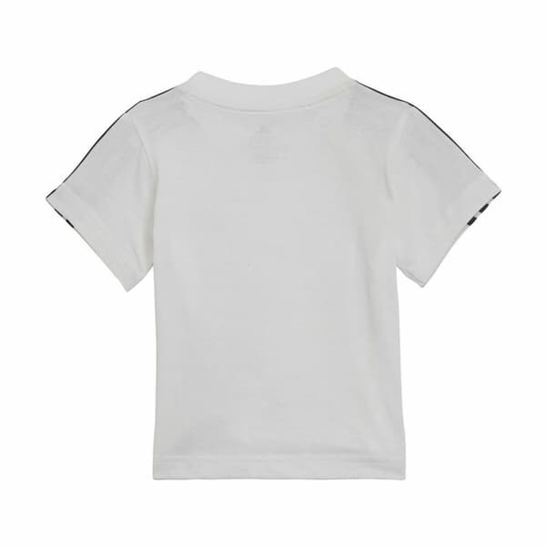 Sportstøj til Baby Adidas Three Stripes Sort Hvid - 3-6 måneder
