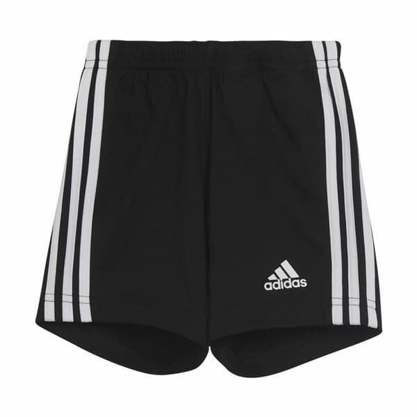 Sportstøj til Baby Adidas Three Stripes Sort Hvid - 3-6 måneder