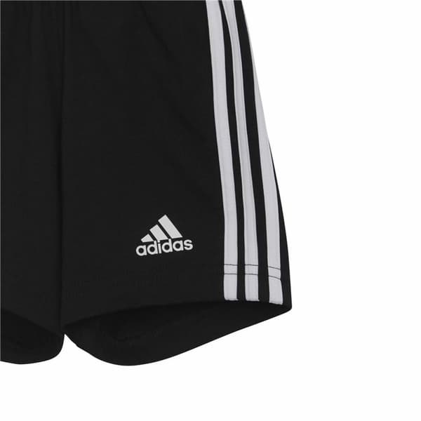Sportstøj til Baby Adidas Three Stripes Sort Hvid - 3-6 måneder