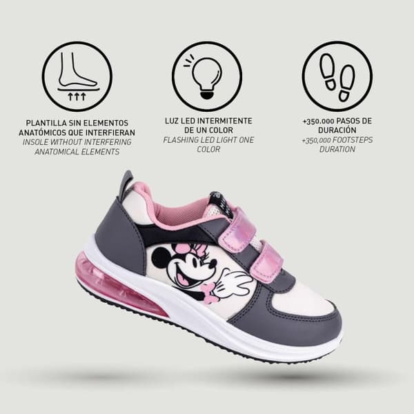 LED Træningssko Minnie Mouse Velcro - 32