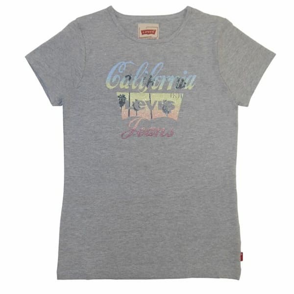 Børne Kortærmet T-shirt Levi's TSCalifornia Grå - 8 år