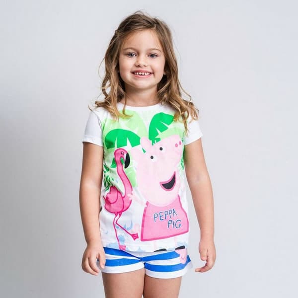 Vaatesetti Peppa Pig Valkoinen Sininen - 2 vuotta