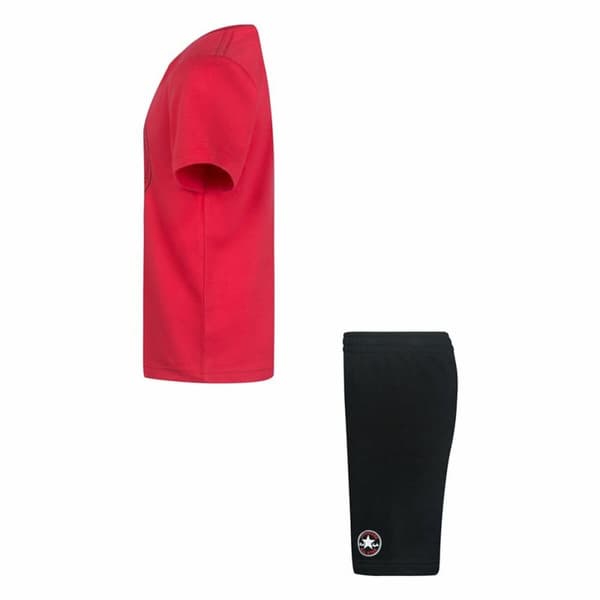 Lasten urheiluasu Converse Core Tee Ft Short Musta Magenta - 6-7 vuotta