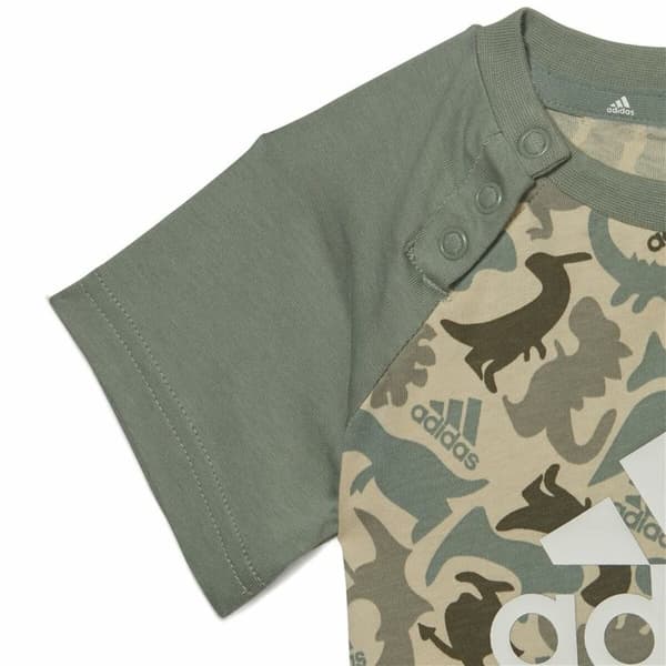 Sportstøj til Baby Adidas Multifarvet Camouflage Dinosaurer - 3-6 måneder