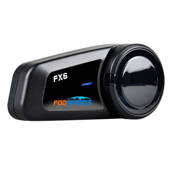 Fodsports FX6 motorsykkel intercom to-pakning (svart)
