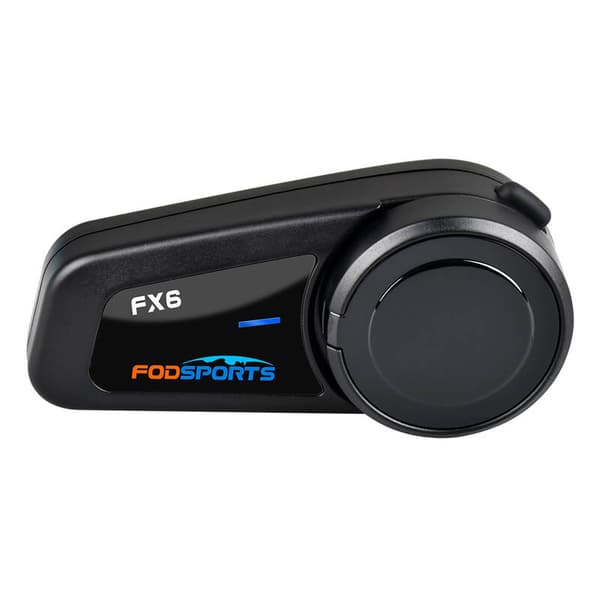 Fodsports FX6 motorsykkel intercom to-pakning (svart)