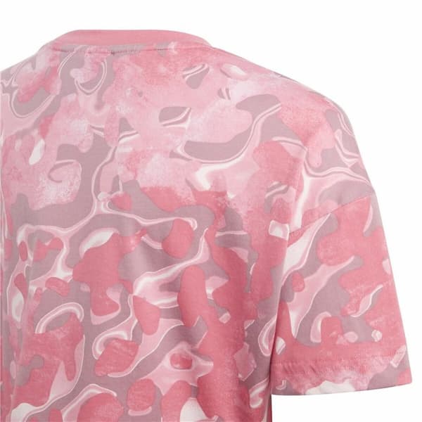 Barne Kortermet T-skjorte Adidas Jg Fi Aop Rosa - 11-12 år