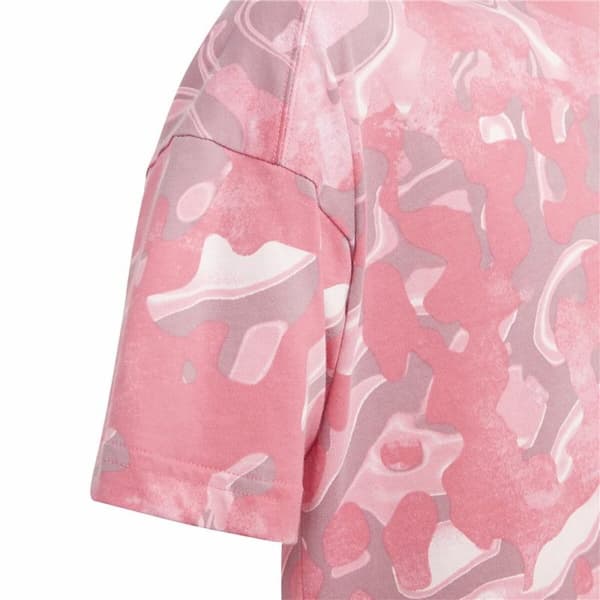 Barne Kortermet T-skjorte Adidas Jg Fi Aop Rosa - 11-12 år