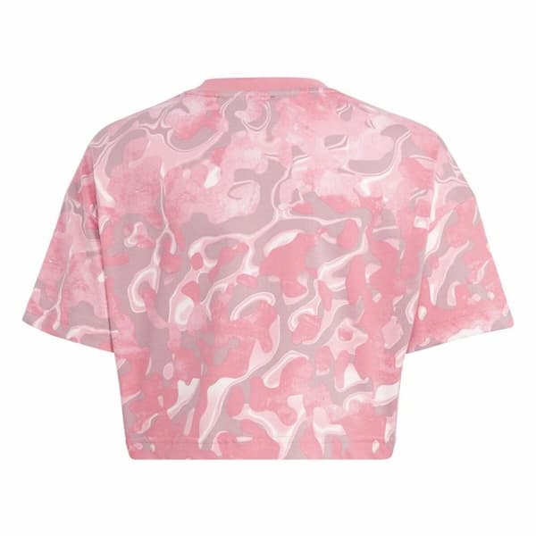 Barne Kortermet T-skjorte Adidas Jg Fi Aop Rosa - 11-12 år