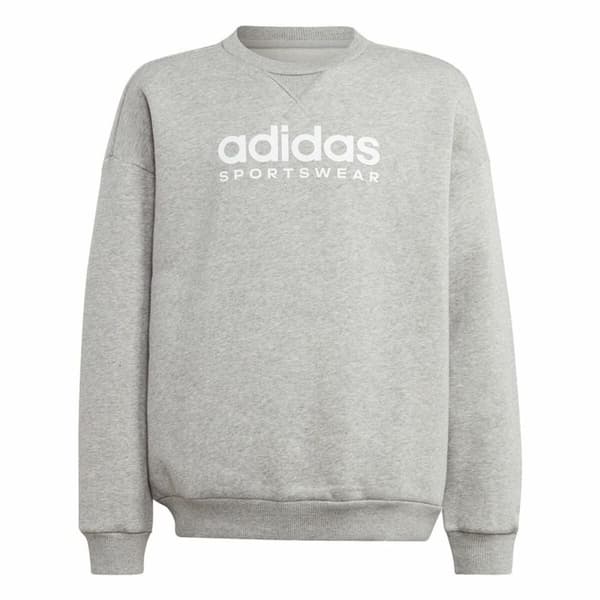 Sweatshirt uden hætte til piger Adidas All Szn Crew Grå - 7-8 år