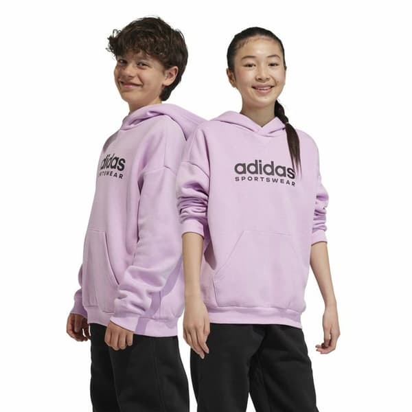 Tyttöjen hupullinen pusero Adidas All Szn Hd Pinkki - 13-14 vuotta