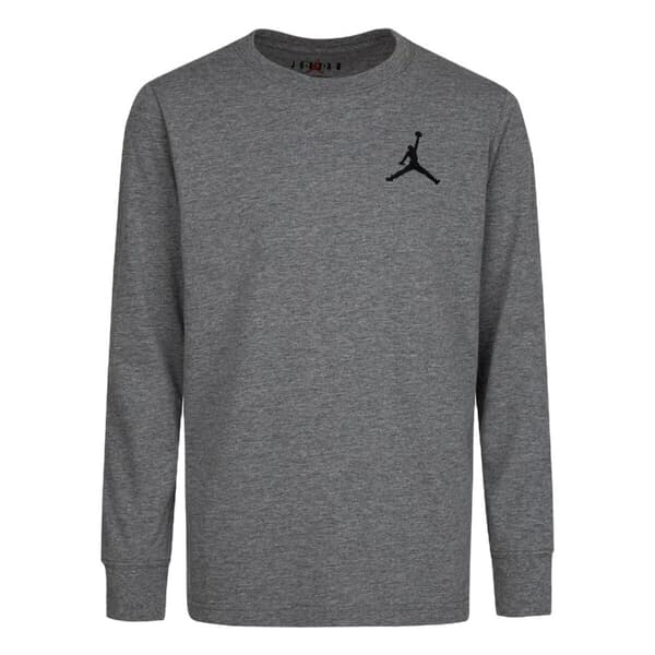 Langærmet T-shirt til Børn Nike JDB JUMPMAN AIR EMB 95A903 Grå - 16 år