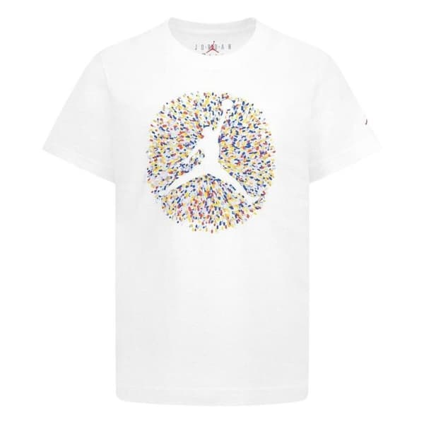Børne Kortærmet T-shirt Nike JDB POOLSIDE JUMPMAN SS TEE 95D122 001 Hvid - 10 år