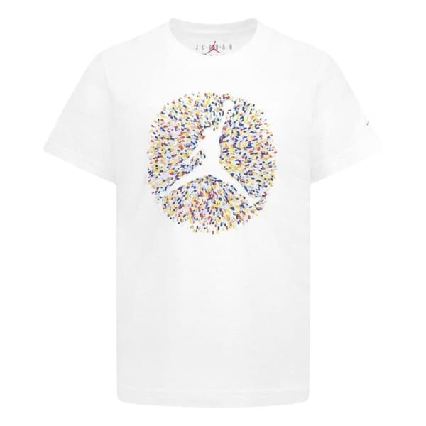 Børne Kortærmet T-shirt Nike JDB POOLSIDE JUMPMAN SS TEE 95D122 001 Hvid - 10 år