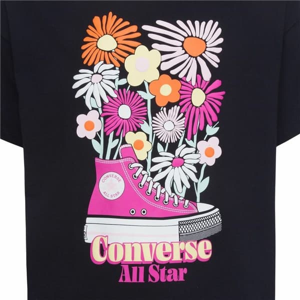 Lasten Lyhythihainen paita Converse Boyfriend Graphicrt Musta - 13-15 vuotta