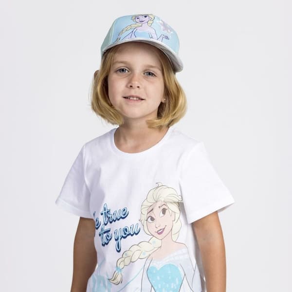 Børne Kortærmet T-shirt Frozen Hvid - 4 år