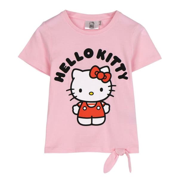 Barn T-shirt med kortärm Hello Kitty Ljusrosa - 4 år