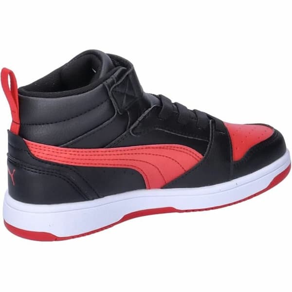 Sportssko for barn Puma Rebound V6 Mid Svart Rød - 33