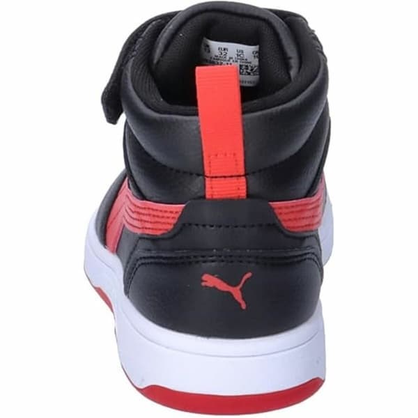 Sportssko for barn Puma Rebound V6 Mid Svart Rød - 33